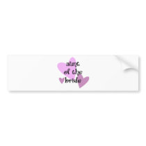 Aunt of the Bride Bumper Sticker
