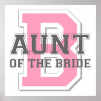 Aunt of the Bride Cheer Print