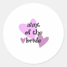 Aunt of the Bride Sticker