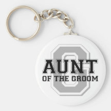 Aunt of the Groom Cheer Key Chain