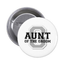 Aunt of the Groom Cheer Pin