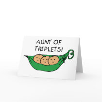 Aunt of Triplets Pod Card