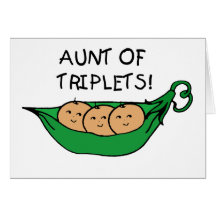 Aunt of Triplets Pod Card