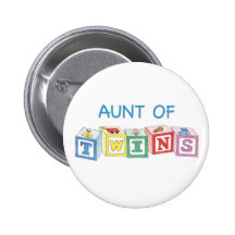 Aunt of Twins Blocks Pins