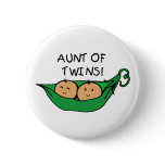 Aunt of Twins Pod Button