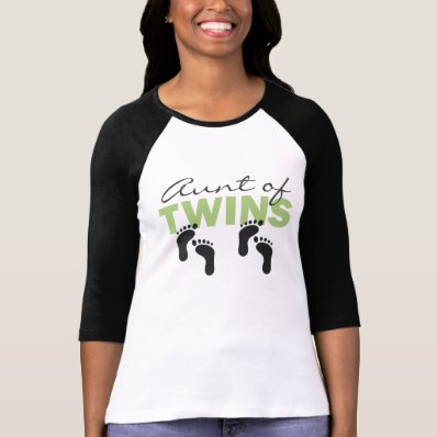 Aunt of Twins Tee Shirts