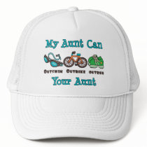 Aunt Outswim Outbike Outrun Triathlon Hat