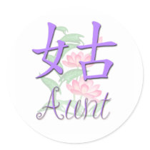 Aunt (Paternal) Chinese stickers