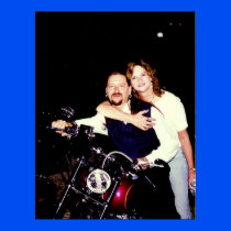Aunt Sharon on a Harley