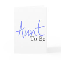 Aunt To Be (Blue Script) cards