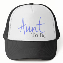 Aunt To Be (Blue Script) Mesh Hats