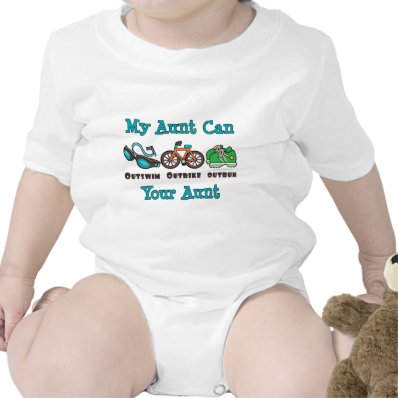 Aunt Triathlon Baby Bodysuit