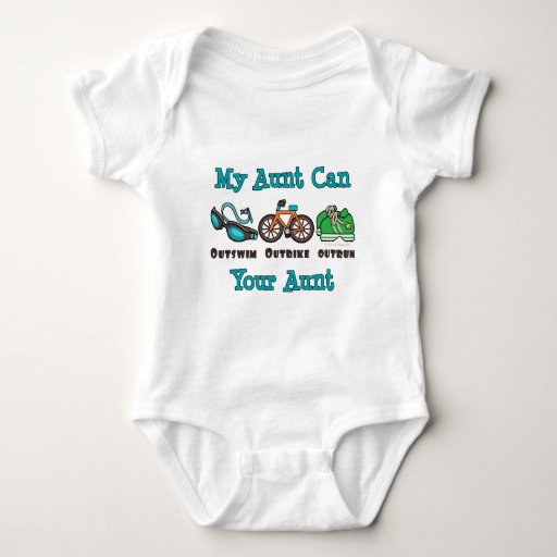 Aunt Triathlon Baby Bodysuit Zazzle