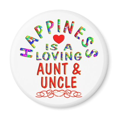 Aunt & Uncle Happiness Fridge Magnet by TLArnold5