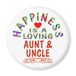 Aunt & Uncle Happiness magnets