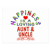 Aunt & Uncle Happiness Post Card