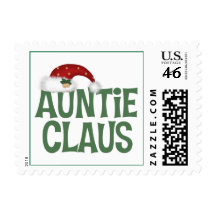 Auntie Claus Postage Stamp