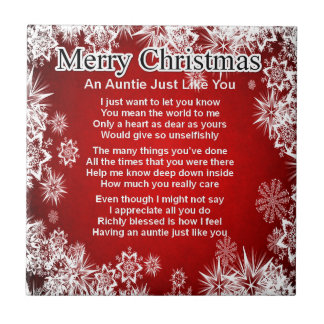 Auntie Ceramic Tiles | Zazzle