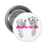 Auntie-to-Be Pinback Button