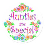 AUNTIES are Special Round Sticker