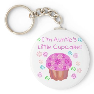 Auntie's Cupcake Key Chain by girl_stuff