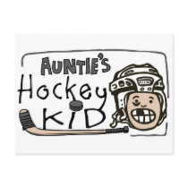 Auntie's Hockey Kid Post Card