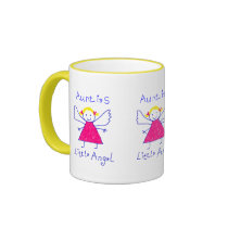 Auntie's Little Angel mugs by ChocolateJava Auntie's Little Angel mugs
