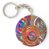 Aura Cleaning Circles - Reiki Meditation Mandala 7 Keychain