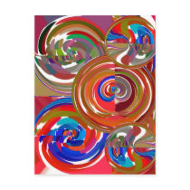 Aura Cleaning Circles - Reiki Meditation Mandala 7 Post Card