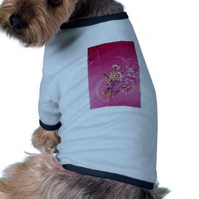 Aura Yellow flowers Doggie Tshirt by blueyellowtube