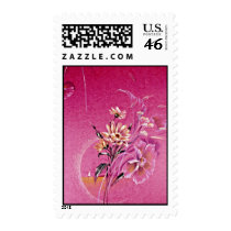 Aura Yellow flowers Postage