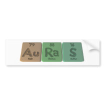 Auras-Au-Ra-S-Gold-Radium-Sulfur Bumper Stickers