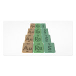 Auras-Au-Ra-S-Gold-Radium-Sulfur Photo Card Template