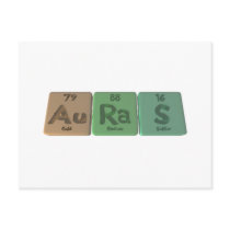 Auras-Au-Ra-S-Gold-Radium-Sulfur Post Cards