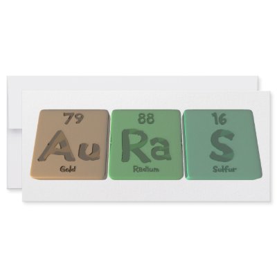Auras-Au-Ra-S-Gold-Radium-Sulfur Custom Rack Card by ChemicalWords