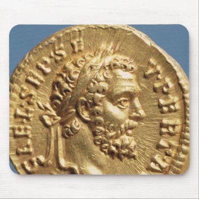 Aureus  of Septimius Severus Mousepads by bridgemanart