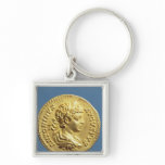 Aureus  with head of Carcalla  grapes Keychains