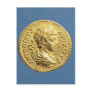 Aureus  with head of Carcalla  grapes Postcards