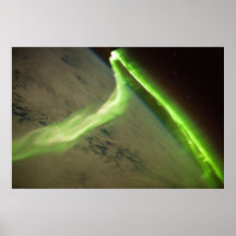 Aurora Australis from International Space Station Print