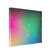 Aurora Borealis Abstract Print Stretched Canvas Print