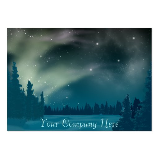 Aurora Borealis Business Card (front side)