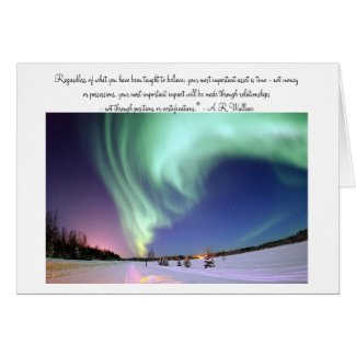 Aurora Borealis Photo Card card