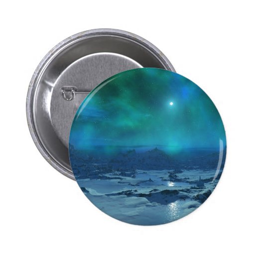 Aurora Borealis Pinback Buttons