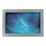 Aurora Borealis Rectangular Belt Buckles