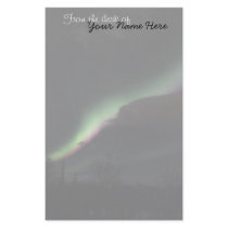 Aurora Borealis Streamer; Customizable Stationery Design