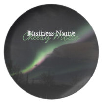 Aurora Borealis Streamer; Promotional Dinner Plates