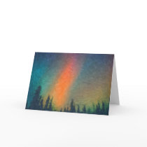 Aurora Borealis Van Gogh Greeting Card