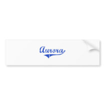 Aurora City Classic Bumper Stickers
