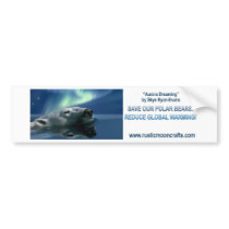 AURORA DREAMING Bumper bumper stickers by RavenSpiritPrints AURORA DREAMING Bumper bumper stickers