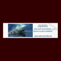 AURORA DREAMING Bumper bumper stickers by RavenSpiritPrints AURORA DREAMING Bumper bumper stickers